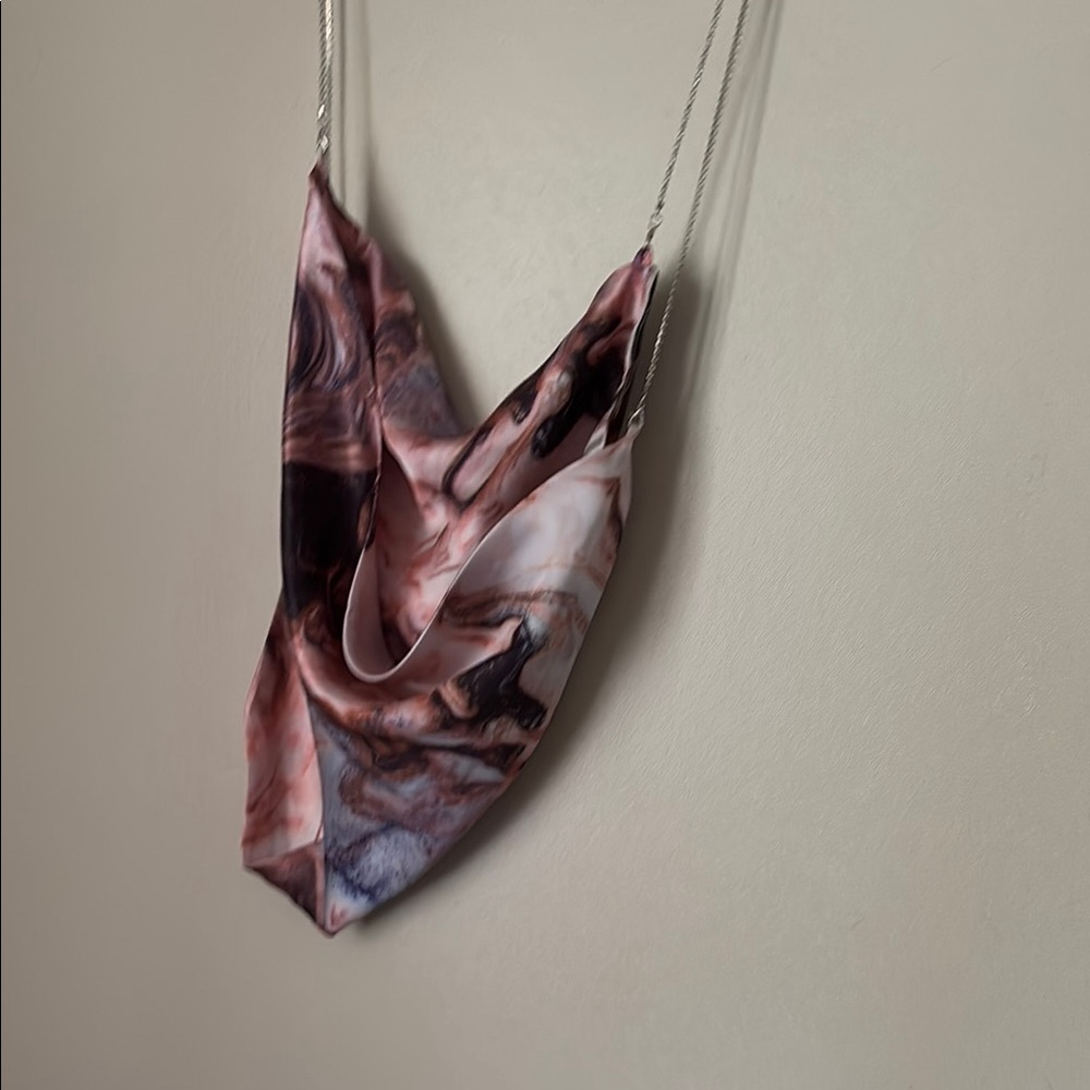 Abstract Patterned Silk Scarf